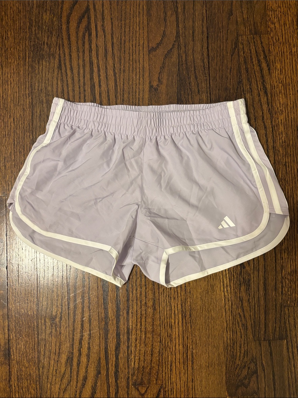 Adidas Lavender Shorts w/ White Trim